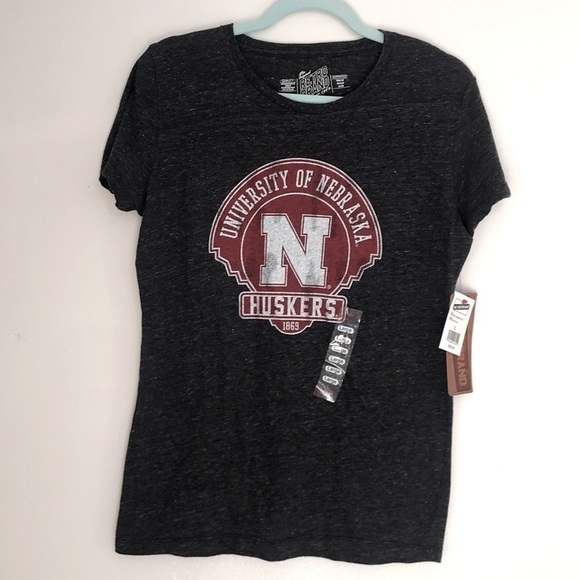 Retro band Gray T-shirt university of Nebraska size large new with the tags - Picture 1 of 3